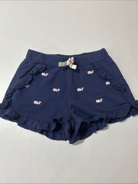 Vineyard Vines Target Girl’s Blue Ruffle Shorts Size S (6/6x)